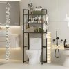 Over the toilet floor standing bathroom storage rack 4