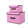 Two non-woven storage boxes 5