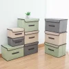 Two non-woven storage boxes