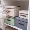 Two non-woven storage boxes 4