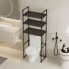 Over the toilet floor standing bathroom storage rack 3