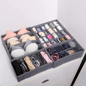 4 piece foldable drawer organizers