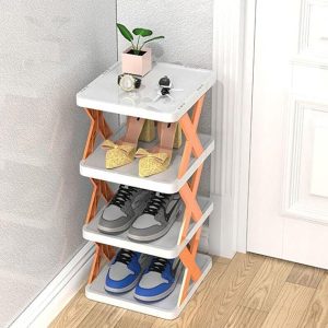 3-Tier-Shoe-Stackable-Storage-Rack-Organizer 3 Tier Shoe Stackable Storage Rack Organizer