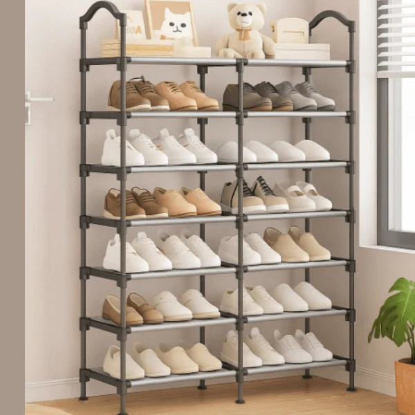 Double-Row-Shoe-Rack Double Row Shoe Rack