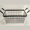 Black-Wire-Mesh-Storage-Basket-20x29cm Black Wire Mesh Storage Basket 20x29cm