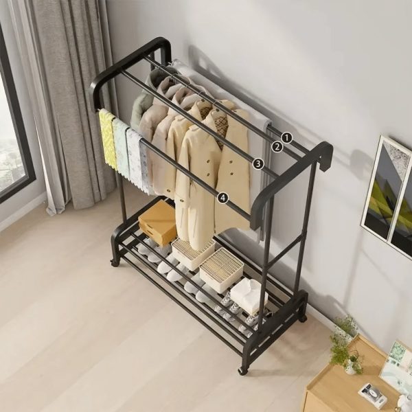 Double-Pole-Clothing-Rack-1 Double Pole Clothing Rack 1