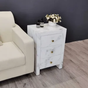 primenest marble pedestal with 3 drawers