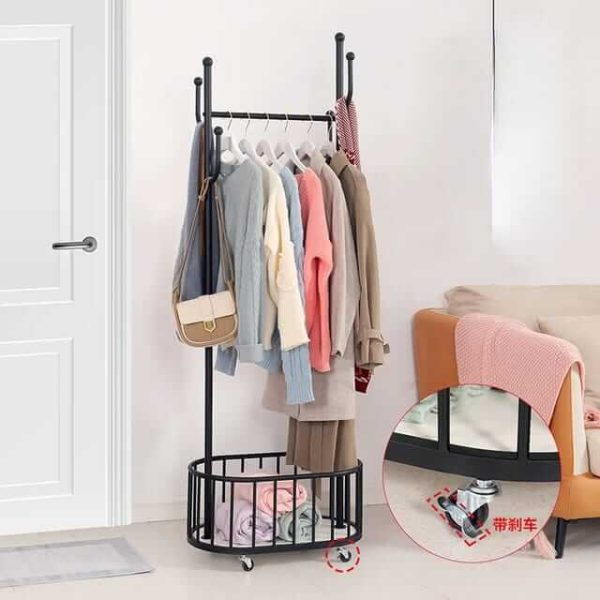 Nordic Clothes Rack on Wheels 2