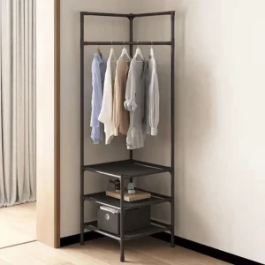 Multifunctional-Floor-Standing-Corner-Coat-Rack Multifunctional Floor Standing Corner Coat Rack